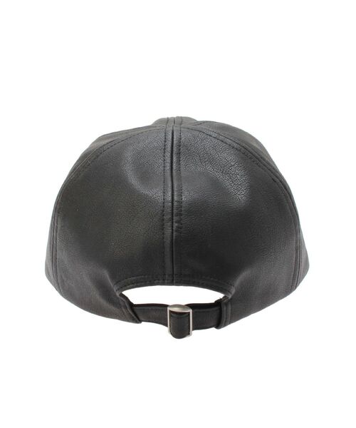 ELENDEEK(エレンディーク)の「フェイクレザーキャップ(キャップ・レディース・グレー/ブラック/モカ・FREE)」の9枚目の写真