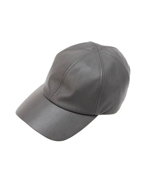 ELENDEEK(エレンディーク)の「フェイクレザーキャップ(キャップ・レディース・グレー/ブラック/モカ・FREE)」の10枚目の写真