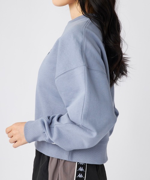 Kappa(カッパ)の「裏毛クルーネックスウェット(スウェット・レディース・ライトブルー/ライトグレー・LARGE/MEDIUM/SMALL)」の9枚目の写真
