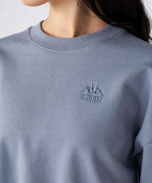 Kappa(カッパ)の「裏毛クルーネックスウェット(スウェット・レディース・ライトブルー/ライトグレー・LARGE/MEDIUM/SMALL)」の11枚目の写真