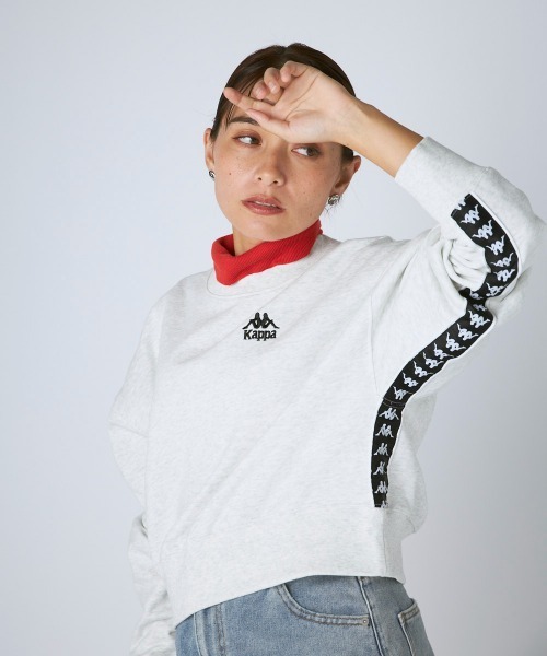 Kappa(カッパ)の「裏毛クルーネックスウェット(スウェット・レディース・ライトブルー/ライトグレー・LARGE/MEDIUM/SMALL)」の20枚目の写真