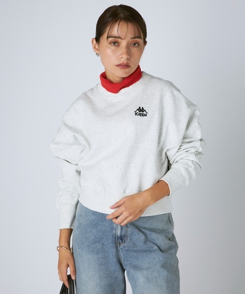 Kappa(カッパ)の「裏毛クルーネックスウェット(スウェット・レディース・ライトブルー/ライトグレー・LARGE/MEDIUM/SMALL)」の22枚目の写真