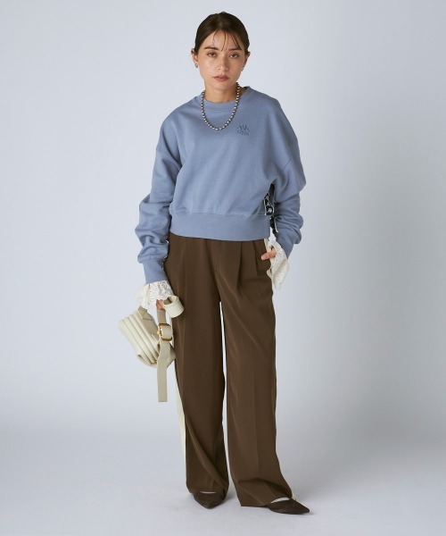 Kappa(カッパ)の「裏毛クルーネックスウェット(スウェット・レディース・ライトブルー/ライトグレー・LARGE/MEDIUM/SMALL)」の14枚目の写真