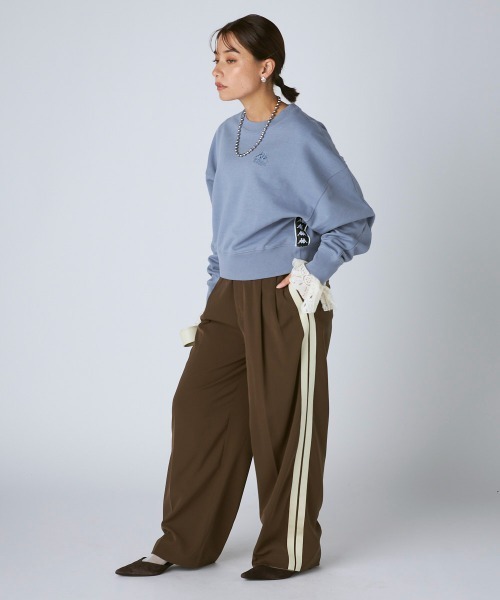 Kappa(カッパ)の「裏毛クルーネックスウェット(スウェット・レディース・ライトブルー/ライトグレー・LARGE/MEDIUM/SMALL)」の15枚目の写真