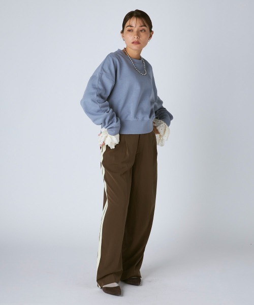 Kappa(カッパ)の「裏毛クルーネックスウェット(スウェット・レディース・ライトブルー/ライトグレー・LARGE/MEDIUM/SMALL)」の17枚目の写真