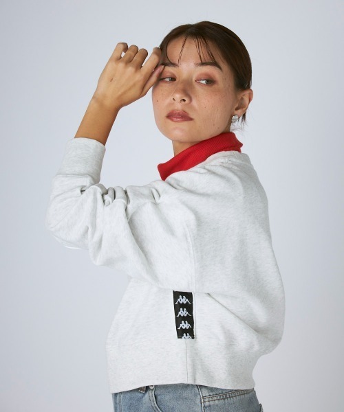 Kappa(カッパ)の「裏毛クルーネックスウェット(スウェット・レディース・ライトブルー/ライトグレー・LARGE/MEDIUM/SMALL)」の21枚目の写真