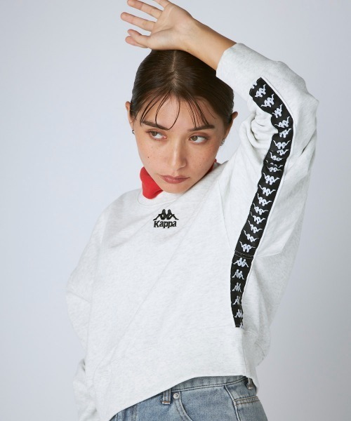 Kappa(カッパ)の「裏毛クルーネックスウェット(スウェット・レディース・ライトブルー/ライトグレー・LARGE/MEDIUM/SMALL)」の19枚目の写真