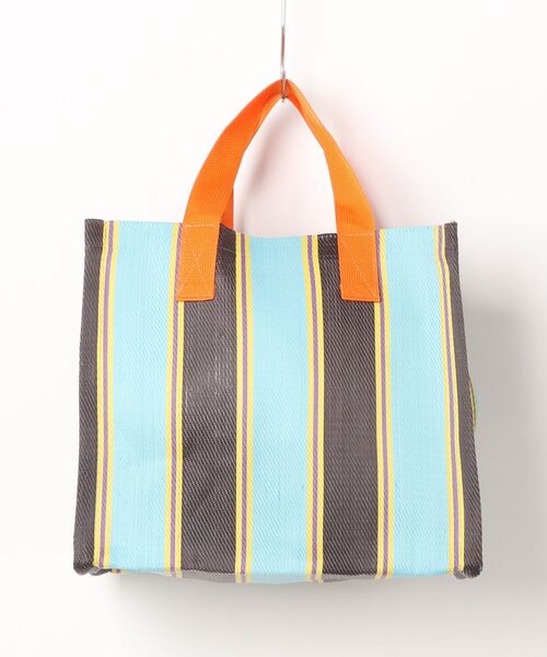 LILA&FLEUR(リラアンドフルール)の「Box Tote Bag(トートバッグ・レディース・サックスブルー系/オレンジ系その他/ホワイト×ブラック/イエロー× ブルー/ピンク系その他・ONE SIZE)」の8枚目の写真
