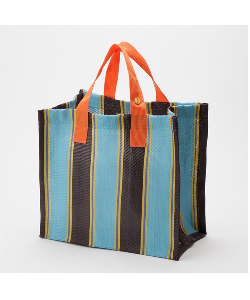 LILA&FLEUR(リラアンドフルール)の「Box Tote Bag(トートバッグ・レディース・サックスブルー系/オレンジ系その他/ホワイト×ブラック/イエロー× ブルー/ピンク系その他・ONE SIZE)」の7枚目の写真