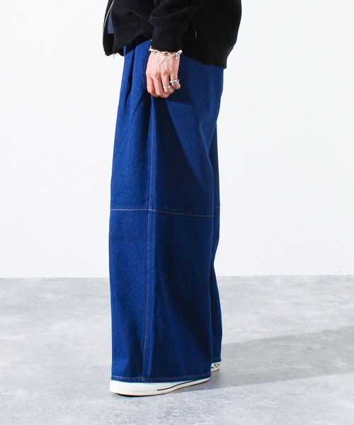 GLOSTER（グロスター）の「【WEB限定】スーパーワイドバギーデニム（デニムパンツ・メンズ・ブラック/ネイビー・マルチサイズ）」の14枚目の写真