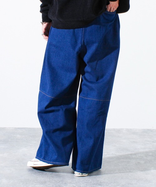 GLOSTER（グロスター）の「【WEB限定】スーパーワイドバギーデニム（デニムパンツ・メンズ・ブラック/ネイビー・マルチサイズ）」の15枚目の写真