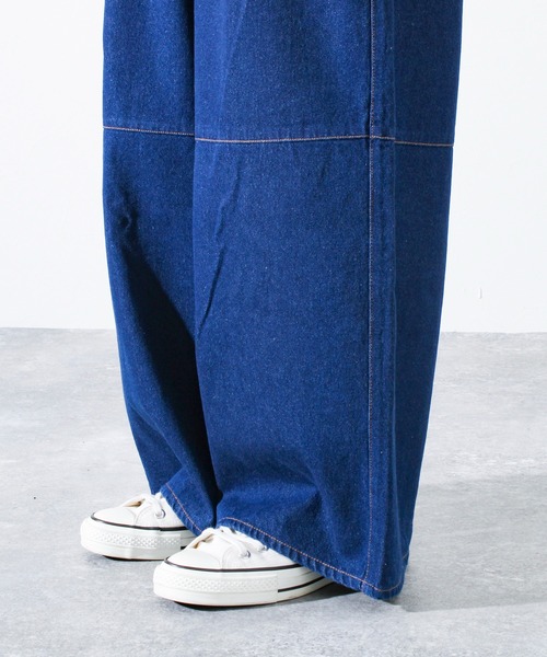 GLOSTER（グロスター）の「【WEB限定】スーパーワイドバギーデニム（デニムパンツ・メンズ・ブラック/ネイビー・マルチサイズ）」の9枚目の写真