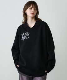 AIVER | AIVER　ナンバリングラグランニットポロ(ニット/セーター)