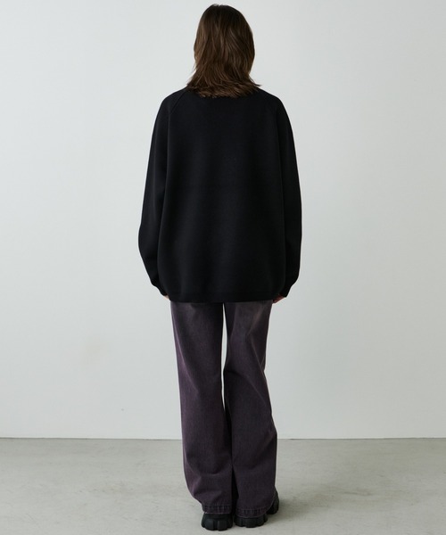 AIVER（アイバー）の「AIVER　ナンバリングラグランニットポロ（ニット/セーター・メンズ・レッド/ブラック/チャコールグレー・LARGE/MEDIUM/SMALL）」の9枚目の写真