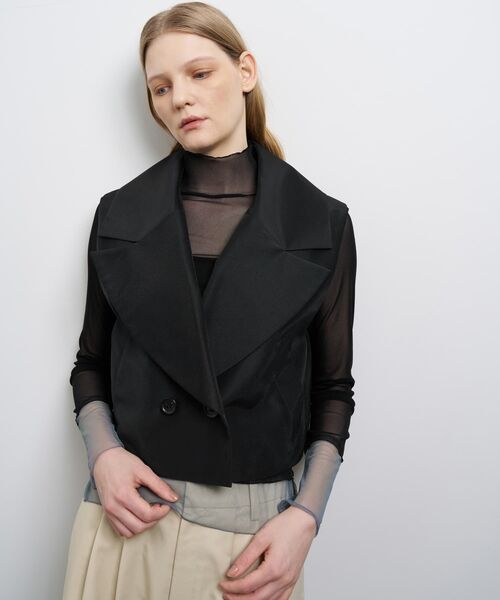 シアーショートベスト（テーラードジャケット）｜LANVIN en Bleu