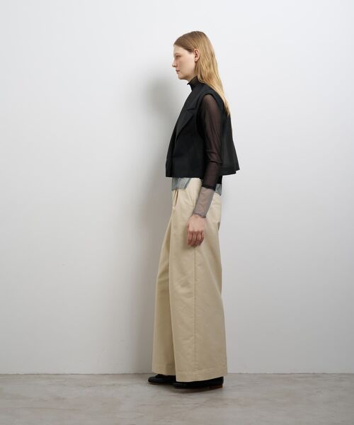 LANVIN en Bleu(ランバンオンブルー)の「シアーショートベスト(テーラードジャケット・レディース・ブラウン/ブラック・38)」の12枚目の写真