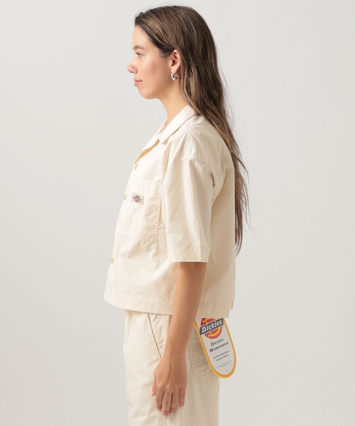 セール】【Dickies(ディッキーズ)】クロップシャツ（シャツ