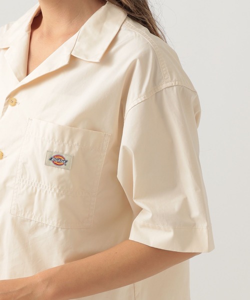 セール】【Dickies(ディッキーズ)】クロップシャツ（シャツ