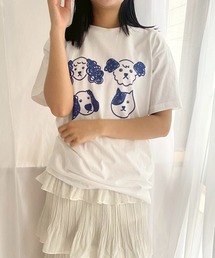 イラストアニマルデザイン半袖Tシャツ