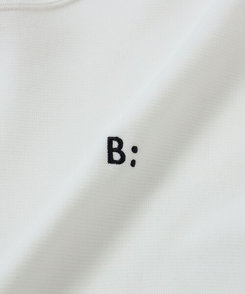 B:MING by BEAMS(ビーミングバイビームス)の「ワンポイント ダンボールニット クルーネック スウェット(ユニセックス)(スウェット・メンズ・オフホワイト/ネイビー・S/M/L/XL)」の10枚目の写真