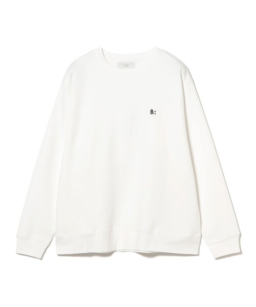 セール】ワンポイント ダンボールニット クルーネック スウェット