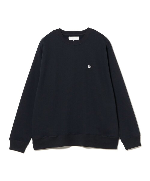 セール】ワンポイント ダンボールニット クルーネック スウェット