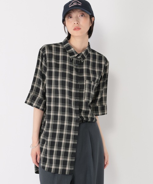専用　スタディオクリップ　チェック柄ブラウス セール】チェックフリルブラウス（シャツ/ブラウス）｜studio