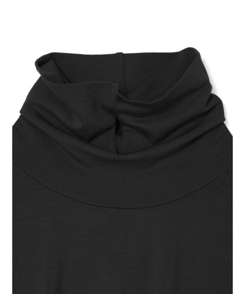 mizuiroind（ミズイロインド）の「mizuiro ind シャツカラーハイネックプルオーバー（Tシャツ/カットソー・レディース・ライトグレー/オレンジ/オフホワイト/ブラック/カーキ・FREE）」の16枚目の写真