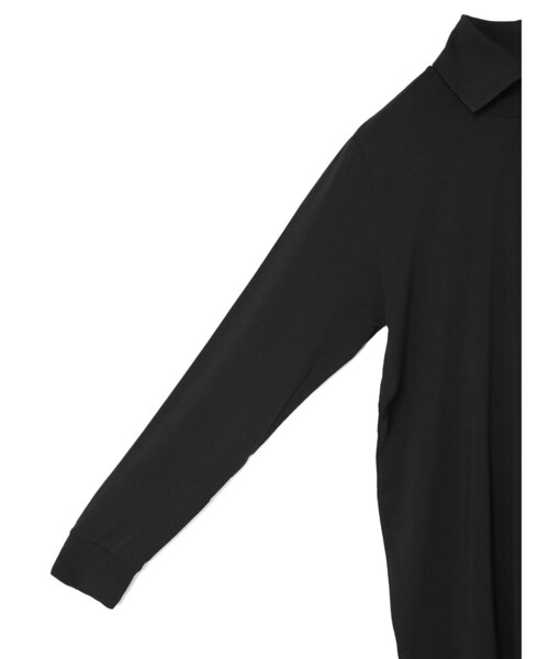 mizuiroind（ミズイロインド）の「mizuiro ind シャツカラーハイネックプルオーバー（Tシャツ/カットソー・レディース・ライトグレー/オレンジ/オフホワイト/ブラック/カーキ・FREE）」の17枚目の写真