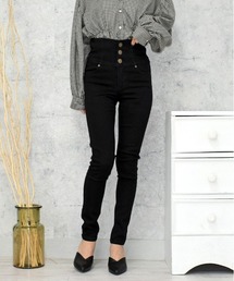 FUN（ファン）の「ボタンスキニーパンツ（デニムパンツ）」