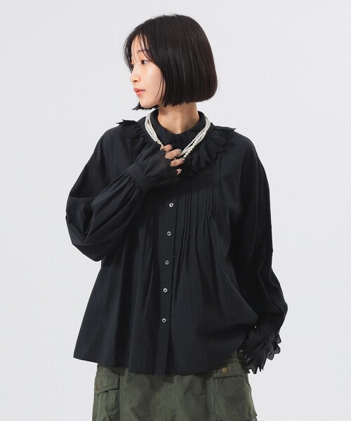 ビームスボーイ　ヴィンテージブラウス ユーロ ヴィンテージ フリル シャツ（シャツ/ブラウス）｜BEAMS