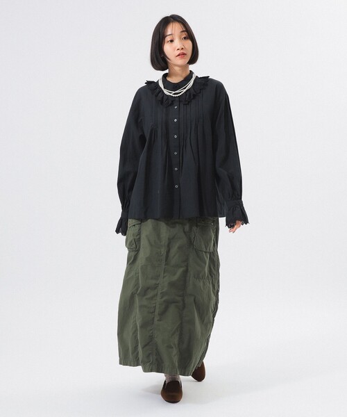 BEAMS BOY（ビームスボーイ）の「ユーロ ヴィンテージ フリル シャツ（シャツ/ブラウス・レディース・オフホワイト/ブラック・ONE SIZE）」の17枚目の写真