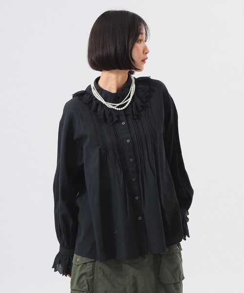 BEAMS BOY（ビームスボーイ）の「ユーロ ヴィンテージ フリル シャツ（シャツ/ブラウス・レディース・オフホワイト/ブラック・ONE SIZE）」の18枚目の写真