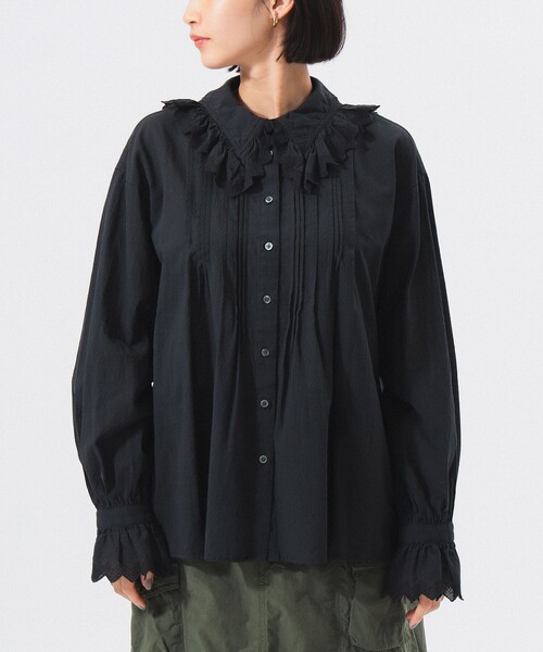 BEAMS BOY（ビームスボーイ）の「ユーロ ヴィンテージ フリル シャツ（シャツ/ブラウス・レディース・オフホワイト/ブラック・ONE SIZE）」の20枚目の写真