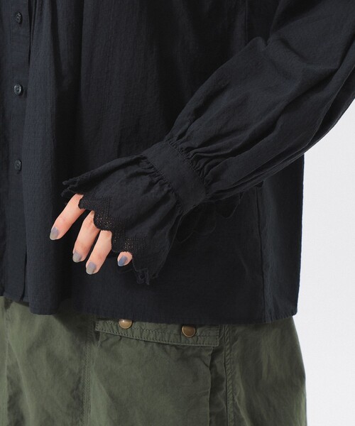 BEAMS BOY（ビームスボーイ）の「ユーロ ヴィンテージ フリル シャツ（シャツ/ブラウス・レディース・オフホワイト/ブラック・ONE SIZE）」の3枚目の写真