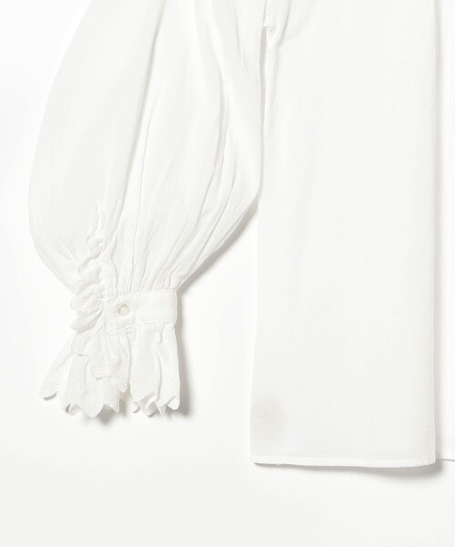 BEAMS BOY（ビームスボーイ）の「ユーロ ヴィンテージ フリル シャツ（シャツ/ブラウス・レディース・オフホワイト/ブラック・ONE SIZE）」の6枚目の写真