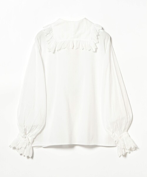 BEAMS BOY（ビームスボーイ）の「ユーロ ヴィンテージ フリル シャツ（シャツ/ブラウス・レディース・オフホワイト/ブラック・ONE SIZE）」の7枚目の写真