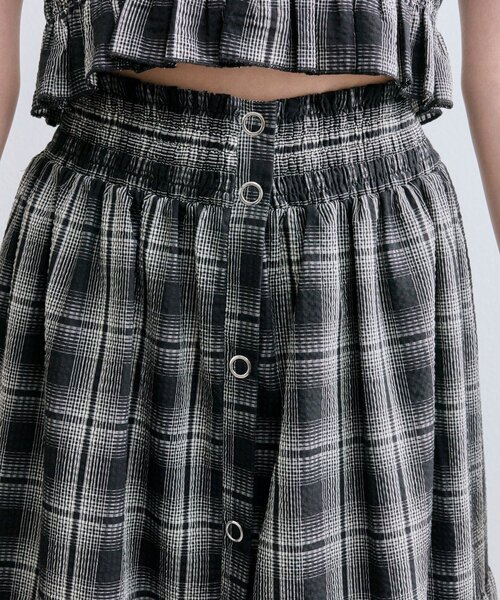 OLIVE des OLIVE（オリーブデオリーブ）の「ティアードロングスカート（スカート・レディース・ブラック/オフホワイト・FREE）」の22枚目の写真