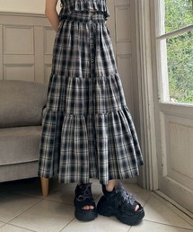 ティアードロングスカート