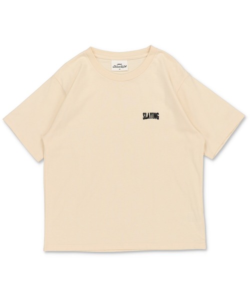 SPINNS（スピンズ）の「短丈Tシャツ/ワンポイントロゴ/ショート丈（Tシャツ/カットソー・メンズ・ブラック系その他/ブラック/アイボリー・M）」の19枚目の写真