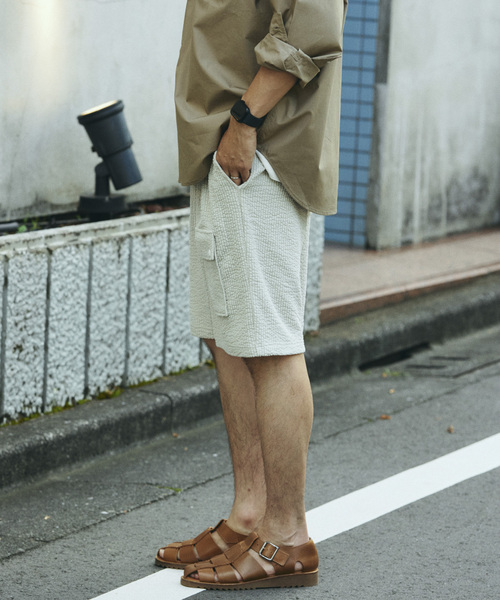 RIDING HIGH(ライディングハイ)の「RIDING HIGH / ライディングハイ 別注 サッカー ジャージ ショーツ(その他パンツ・メンズ・アイボリー/ブラック系その他・MEDIUM/LARGE)」の16枚目の写真