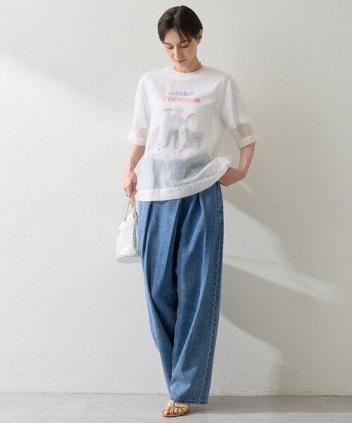 Whim Gazette(ウィムガゼット)の「シアーフェザーTEE(シャツ/ブラウス・レディース・オフホワイト/ベビーピンク・FREE)」の17枚目の写真