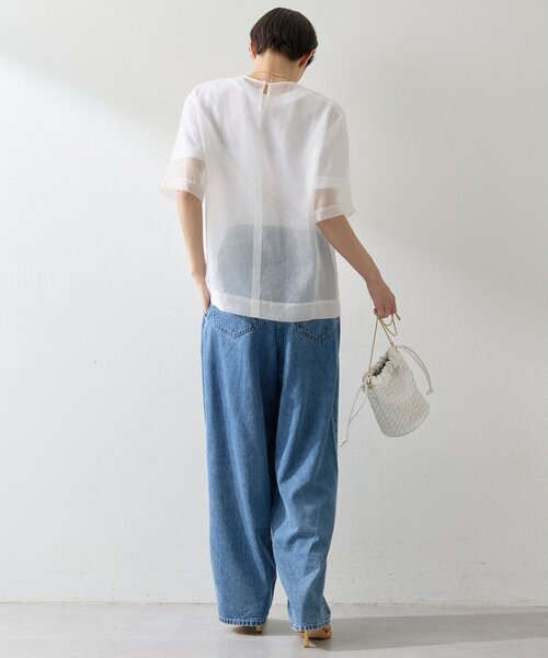 Whim Gazette(ウィムガゼット)の「シアーフェザーTEE(シャツ/ブラウス・レディース・オフホワイト/ベビーピンク・FREE)」の21枚目の写真