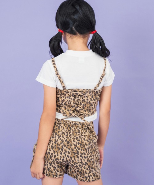 ANAP kids（アナップキッズ）の「バッグ スピンドル ビスチェ × Tシャツ SET 【ジュニアお揃い】（Tシャツ/カットソー・キッズ・ベージュ/ブルー・130cm/120cm）」の12枚目の写真