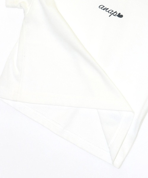 ANAP kids（アナップキッズ）の「バッグ スピンドル ビスチェ × Tシャツ SET 【ジュニアお揃い】（Tシャツ/カットソー・キッズ・ベージュ/ブルー・130cm/120cm）」の4枚目の写真