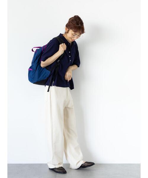 Lugnoncure(ルノンキュール)の「鹿の子ポロシャツ(その他トップス・レディース・ブラック/オフホワイト/ネイビー・F)」の5枚目の写真