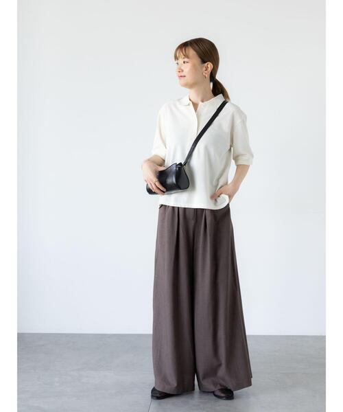 Lugnoncure(ルノンキュール)の「鹿の子ポロシャツ(その他トップス・レディース・ブラック/オフホワイト/ネイビー・F)」の7枚目の写真