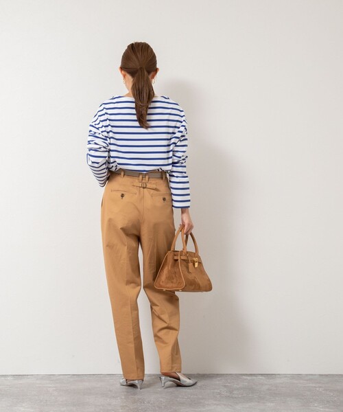 Rie Miller（リエミラー）の「BIGマリンボーダーボートネックプルオーバーカットソー（Tシャツ/カットソー・レディース・ブラウン系その他/ブラック系その他/ブルー系その他・38）」の17枚目の写真