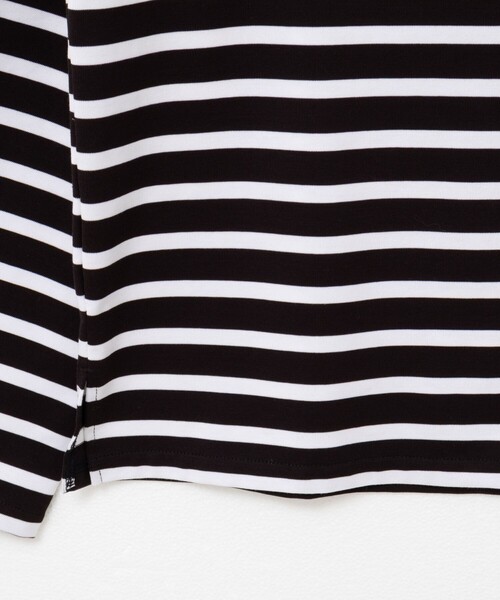 Rie Miller（リエミラー）の「BIGマリンボーダーボートネックプルオーバーカットソー（Tシャツ/カットソー・レディース・ブラウン系その他/ブラック系その他/ブルー系その他・38）」の12枚目の写真