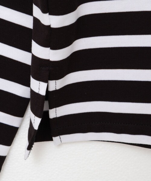 Rie Miller（リエミラー）の「BIGマリンボーダーボートネックプルオーバーカットソー（Tシャツ/カットソー・レディース・ブラウン系その他/ブラック系その他/ブルー系その他・38）」の13枚目の写真